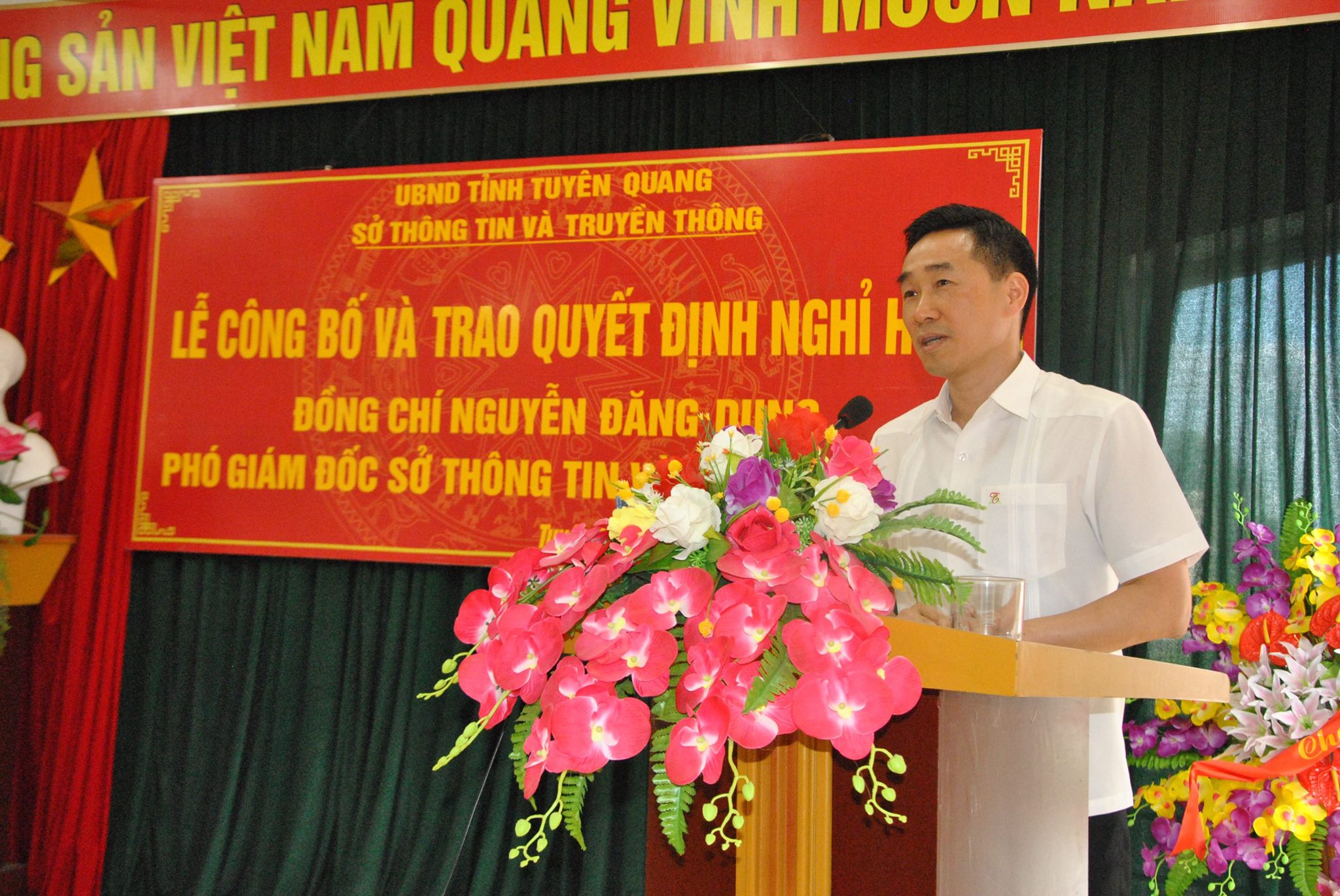 Đồng chí Nguyễn Hải Anh - Phó Chủ tịch UBND tỉnh phát biểu tại lễ công bố.