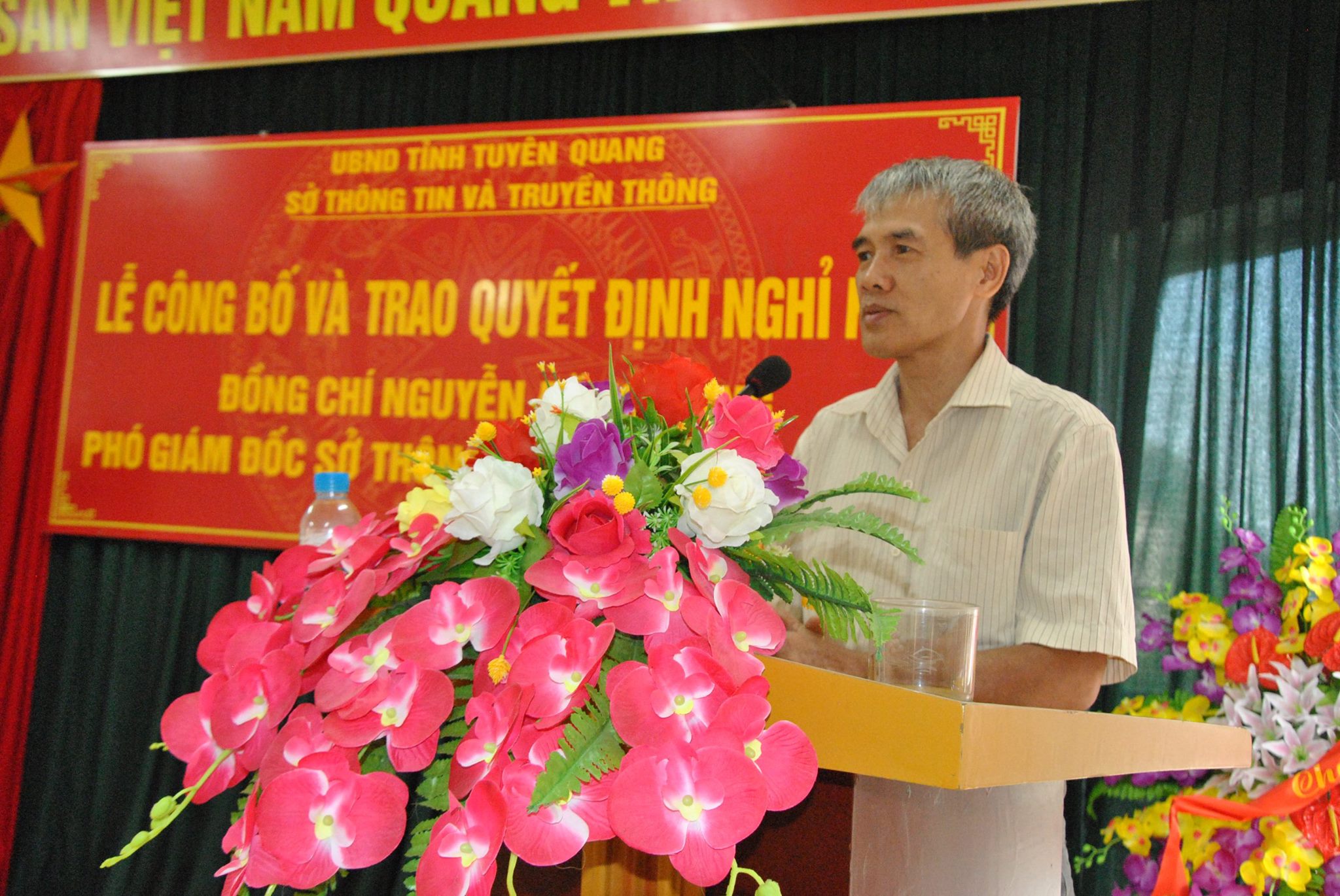 Đồng chí Nguyễn Đăng Dung phát biểu tại buổi lễ